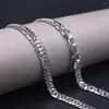 Kedjor Solid 925 Sterling Silver Necklace 6mm Curb/Cuban Link Chain Lobster Clasp 19.7 "