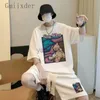 メンズTシャツワッフルカジュアルショートスーツメンサマーラブリーベアプリント短袖Tシャツヒップホップショートパン