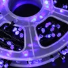 LED-Lichterkette, Sternenhimmel, Weihnachtsbaumdekoration, Licht für drinnen und draußen, dekoratives schwarzes Kabel, 50 m, 150 Fuß, Festival, Urlaub, Party, Beleuchtung, EU-Stecker, blau, warmweiß, RGB