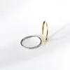 結婚指輪女性のためのステンレス鋼の指シンプル3ジルコンクリスタルファッションジュエリー男性パーティー