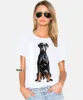 T-shirts pour hommes Dobermann Tops Tee Shirt Dog DOBI Portrait By Wilsigns Siviwonder Brand Fashion T-Shirt