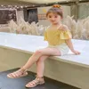 Flickor sandaler nya mode lilla flicka romerska prinsessor sommar barn barn hög bang blixtlås trend populära stil sandaler