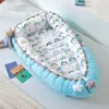 Bed Rails Portable Toddler Care Baby Nest Removable Child Playpens Mattress Washable born Nursery Travel Folding Crib 230601