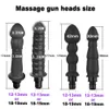 Helkroppsmassager Massagegun Head Vibrator Massage Gun Accessories för att ersätta Silicone tillämpliga kvinnor och män Fascia 230602