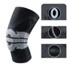 Professional Basketball Knee Brace Compression knee Support Spring Pad Basketball Knitted Compression Elastic Knee Sleeve Support safety Sports Leg protective