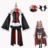 Anime Costumes Anime Seraph of The End Krul Tepes Cosplay Come Woman Dress Halloween Vampire Role Clothing Suit Wig Accessories Z0602