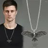 Pendant Necklaces Women Men's Eagle Necklace Vintage Silver Color Male Chain Motorcycle Party Jewelry Accessories