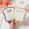 Dessin animé Toast en peluche porte-monnaie filles serviette hygiénique pochette étudiant écouteur sac de rangement pain stylo sac à main papeterie cadeaux