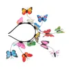Übertriebene Simulation Schmetterlings-Stirnband-Haarschmuck für Kinder Mori Xianmei bunter Schmetterlings-Stirnband-Kranz-GeburtstagsgeschenkX MZ-0038