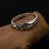 Band Ringen Speer Van Longinus Ronde Open Ring Voor Vrouwen Creatieve Antiek Zilver Kleur Verstelbare Ringen Party Persoonlijkheid Mannen Sieraden B197 J230602