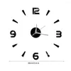 Wandklokken 2023 Modern Design Clock 3d Diy Quartz Fashion Watches Acryl Mirror Stickers Living Room Home Decoratie