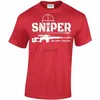 T-shirts voor heren Uniek ontwerp Sniper One Shot One Kill T-shirt. Zomer Katoen Korte Mouw O-hals Heren T-shirt Nieuwe S-3XL J230602