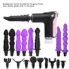 Masseur complet du corps Vibromasseurs pour femme homme Pistolet de massage Tête vibration message pistolet accessoires têtes en silicone Fascia percussion 230602