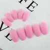 Faux ongles 1 pièces couverture complète faux ensemble presse sur court givré mat pur ballerine cercueil Naill conseils pour l'art acrylique