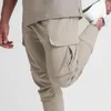 Pantaloni da uomo polsini a costole lunghe a costolette comode versatili uomini casual fitness jogger sciolti che jogging streetwear