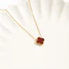 klavertjes ketting ontwerper hanger voor vrouwen klaver medaillon ketting zeer kwaliteit choker kettingen sieraden 18k verguld goud meisjes cadeau