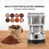 Mills Electric Grinder Coffee Maker with Grain Grinder Portable Blender Mill for Dry Grains Crusher Food Processor Kitchen Spice Mixer