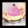 Baking Moulds 16Pcs 8Cm Stainless Steel Tartlet Molds French Dessert Mousse Fruit Pie Tart Ring Quiche Cake Mold