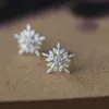 Boucles d'oreilles flocon de neige pour femmes cadeau de bijoux de mode