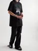 Модная бренда RAF Simons Men негабаритная футболка мужская дизайнерская футболка для дизайнеров футболки Unisex Men Tops Hiphop Streetwear