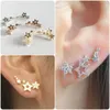 Stud Fashion Star Ear Climber Tiny Earrings for Women Birthday Party Wedding Jewelry Gift Earrring Mujer