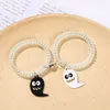 Link Bracciali Moda europea e americana Divertimento Halloween Ghost Festival W Bracciale gioielli ciondolo tipo bocca