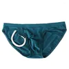 Underpants Men's Convex Pouch Underwear Nylon Elastic Lingerie High Quality Briefs Panties Lace Up Swimwear Youth Summer Breach Trunk