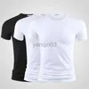 T-shirt da uomo 3 pezzi T-shirt da uomo T-shirt da uomo Tendenze della moda Fitness Tshirt 2023 Nuova estate O Collo manica corta B01389 J230602