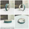 50% rabatt designer smycken armband halsbands ring gröna emalj för kvinnors ring enkla par samma ringnya smycken