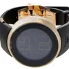 Fournisseur d'usine Rubber Band Luxury Diamond Mens Digital Quartz Watch Digital YA114215 Black Gold Mens Sport Wrist Watches298a