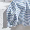 Tshirts VIDMID Childrens cotton stripe bottomed tShirt Top Boy and girls versatile loose Tshirt clothes P5871 230601