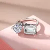 Кольца Band Rings Fine Lovers Lab Lab Moissanite Diamond Ring 925 Серебряное серебряное обещание обручальные обручальные кольца для мужских ювелирных украшений J230602