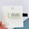 Miuu Fermagli per capelli per ragazza Forcine per capelli firmate Barrette retrò Donna Personalità semplice Europeo americano Metallo quadrato Miumin Fermacapelli Accessori per capelli moda 697