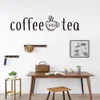 Koffie En Thee Muurstickers Keuken Decoratie Muurstickers Home Keuken Art Design Muursticker Coffee Bar Quotes Muursticker