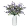 Decoratieve Bloemen Paars 1PC Lavendel Plastic Kunstmatige Valse Plant Voor Bruiloft Woondecoratie Kerst Tafel Feestartikelen