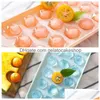 Ice Cream Tools Didihou Kitchen Plastic Molds Tray Round Home Bar Party Use Ball Cube Makers Diy Mod Drop Delivery Garden Dining Dhbi Dhxu5