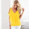 Zbiorniki damskie Camis Summer Women Tshirts luźne swobodne vneck szyfon bluzka żeńska koszulki zbiornikowe zbiorniki zbiornikowe koszulki streetwearowe 230602