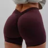 Shorts femininos Shorts com costas em V para mulheres Workout Gym Shorts Scrunch Butt Sport Short Nylon Fitness Shorts Cycling Activewear J230601