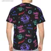 Heren T-shirts Monkey Jinx Zomer Heren T Shirts Arcane LOL 3D Gedrukt Losse Polyester T-shirt Sneldrogende Korte Mouw Ademende Kleding T230602