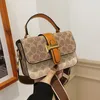 New Trend Fashion Print PU Small Square Harajuku Bag Crossbody Bag For Women Luxury Women's Shoulder Bag Designer Purse