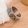 50% di sconto gioielli di design bracciale collana anello leopardo testa di donna scolpita modello anello aperturanuovi gioielli