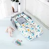 Bed Rails Sleeper Baby Nest för Born and Toddlers 85x45cm Portable Foldble Crib Travel 230601