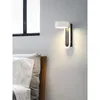 Duvar lambaları Modern Japon USB Switch Yatak Odası Başucu Koridor Koridoru Aydınlatma Armatürleri Luminaire Wandlamp