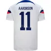 Equipo nacional 9 PEPI Camisetas de fútbol 11 AARONSON 5 ROBINSON 8 MCKENNIE 3 ZIMMERMAN 21 WEAH 4 ADAMS 2 YEDLIN 23 ACOSTA 10 PULISIC 13 MORGAN 15 RAPINOE Camiseta de fútbol para hombre