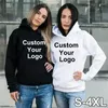 Men's Hoodies Custom Your Logo Men/Women Customize Any Design Style Print Sweatshirt Hooded Autumn Spring Streetwear DIY Hoody Hoodie