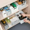 Storage Bottles Kitchen Drawer Cabinet Bowl Plate Container Spice Jars Box With Handle Vegetable Case Bathroom Makeup Cosmetic Organizer