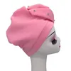 Mode kvinnor diamanter stora blommor turban hatt afrikanska headwraps turbans huvudomslag för lady muslimska huvudbonad fest huvudstycke