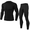 Herrspårar Herrens anpassade herrkomprimering som kör gym sport snabb torr fitness t-shirt tights leggings yoga bär sportkläder