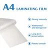 Laminator 100 stcs A4 Thermische lamineerfilm voor fotobestanden Kaart Afbeelding Laminatie