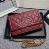 Classic Luxury Chain Fashion 2022 Plaid Floral Brand Purse Vintage dames zilveren lederen handtas ontwerper een schoudertas met doos